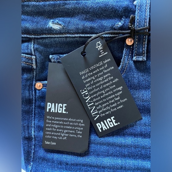 NEW w/TAGS PAIGE Hoxton High Rise Ankle Skinny Jeans Women's Size 30 - Picture 9 of 11